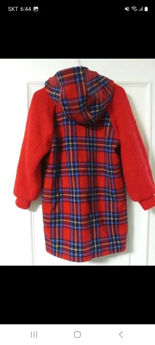 ベネトン キッズ チェックコート