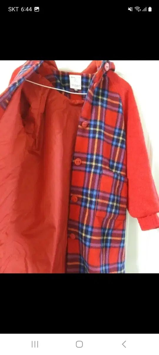 キッズ チェックコート