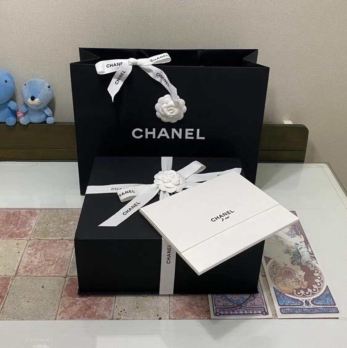 シャネル マグネットボックス バインダー リフィル BOOKLET セッチョンチョン リボン カメリア お買い物バッグ