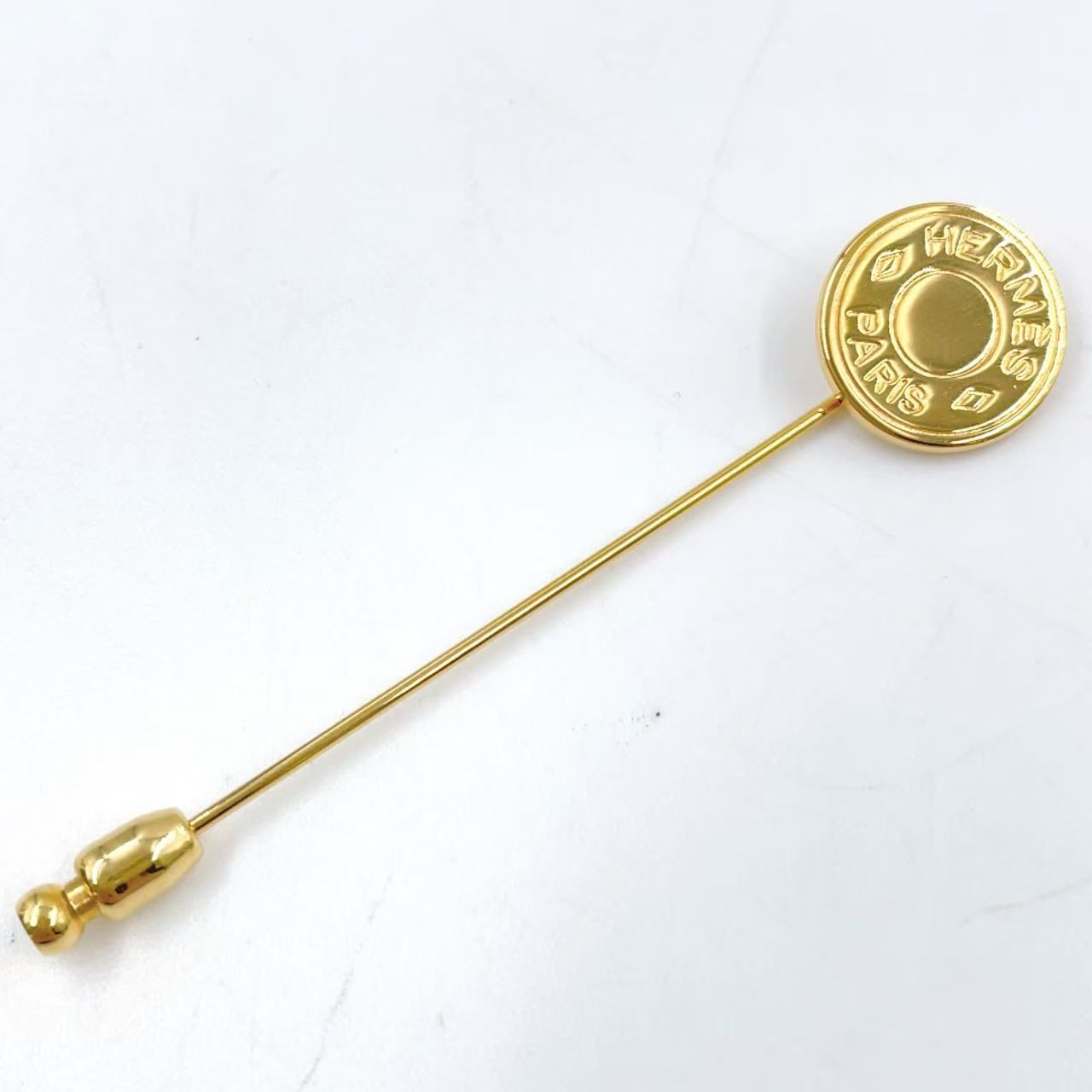 HERMES セリエ GP ゴールド ピンブローチ ゴールド - メルカリ