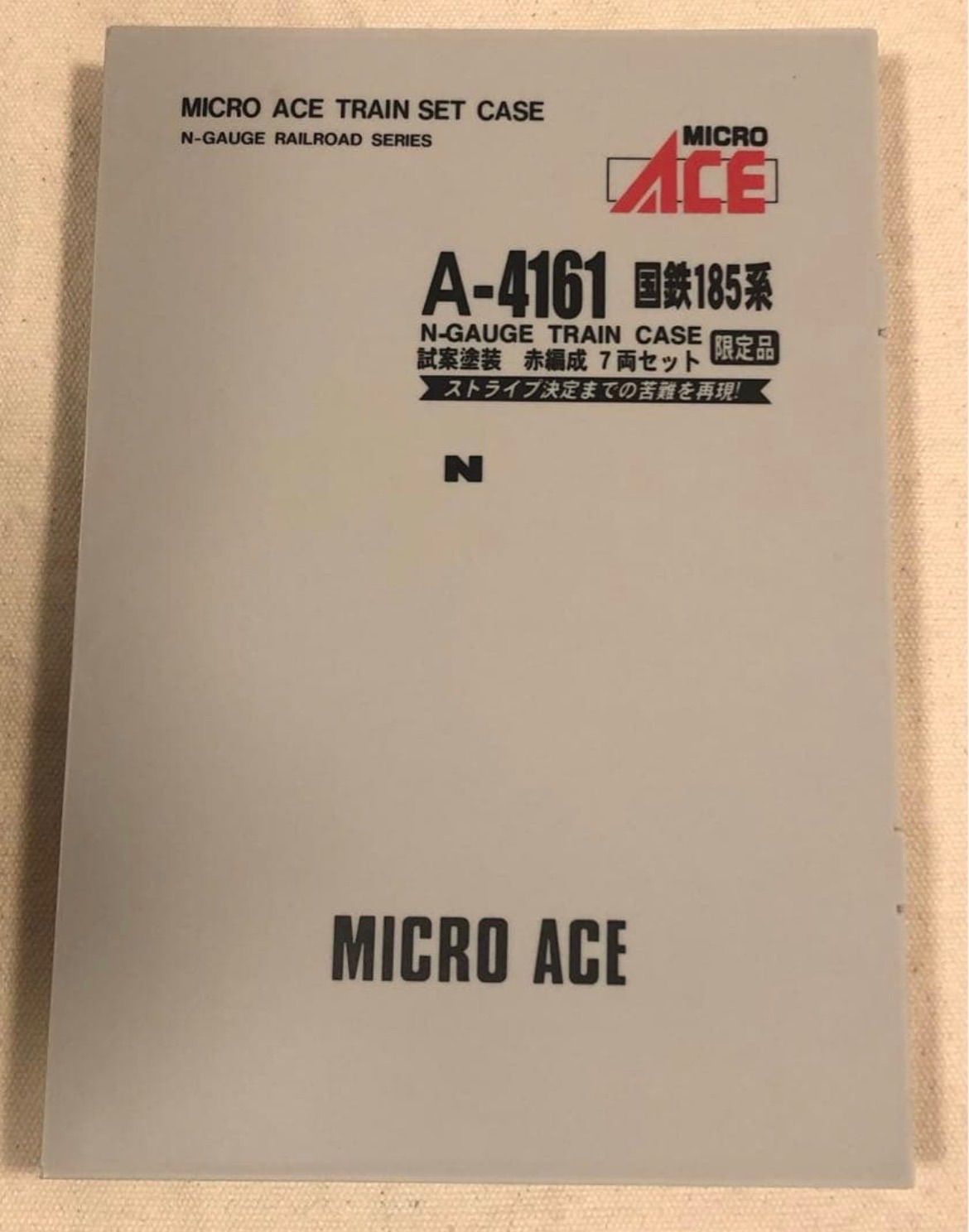 MICRO ACE マイクロエース A 4161 国鉄185系 品 N GAUGE TRAIN CASE 試案塗装 赤編成 7両セット ストライプ決定までの苦難を再現