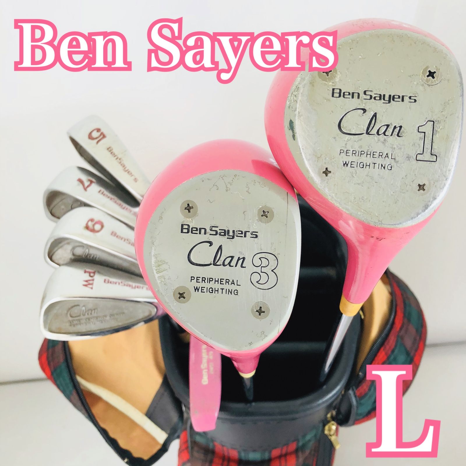 レディース Ben Sayers ベンセイヤーズ Clan クラン ゴルフ クラブ セット 入門 バッグ付き 右利き パター付 EC 47