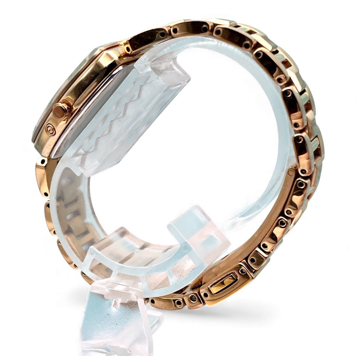  稼働 SEIKO セイコー 1 B 32 0 AE レディース ソーラー 電波時計 ゴールド 上品 エレガント デイト 日常使い ビジネス 5528 55 00 腕時計(クォーツ) 腕時計(アナログ)