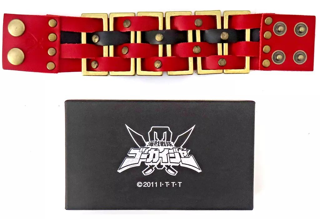 非金属 キャラクター ゴーカイレッド レザーメタルブレス 海賊戦隊ゴーカイジャー