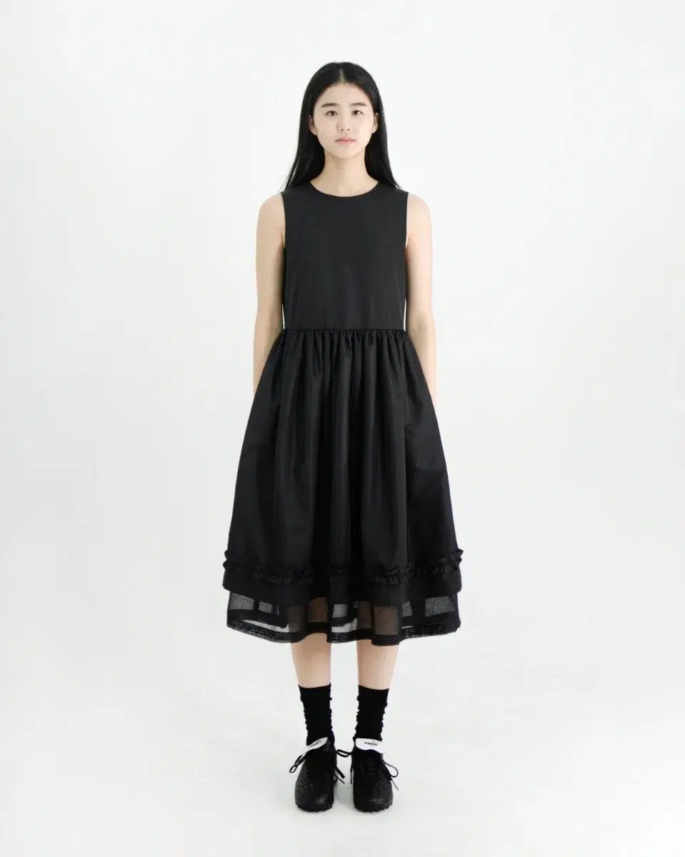 eunoia ノースリーブシャーリングドレス