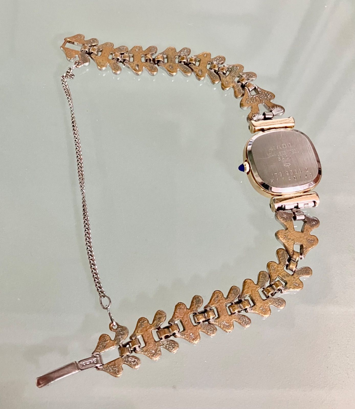  稼働品 RADO ラドー ゴールド文字盤 179 9558 2 クォーツ レディース腕時計 腕時計(クォーツ) 腕時計(アナログ)