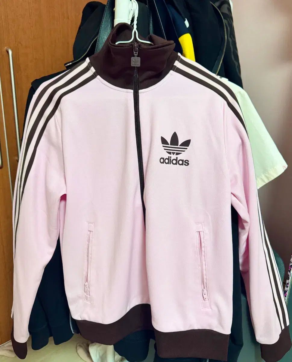 アディダス BECKENBAUER(ベッケンバウアー) ピンク ブラウン トラックジャージ M