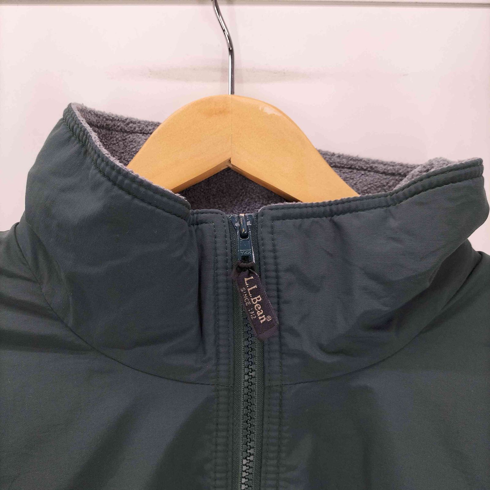 エルエルビーン L.L.Bean 90S ロゴ刺繍 裏地フリース Warm Up Jacket