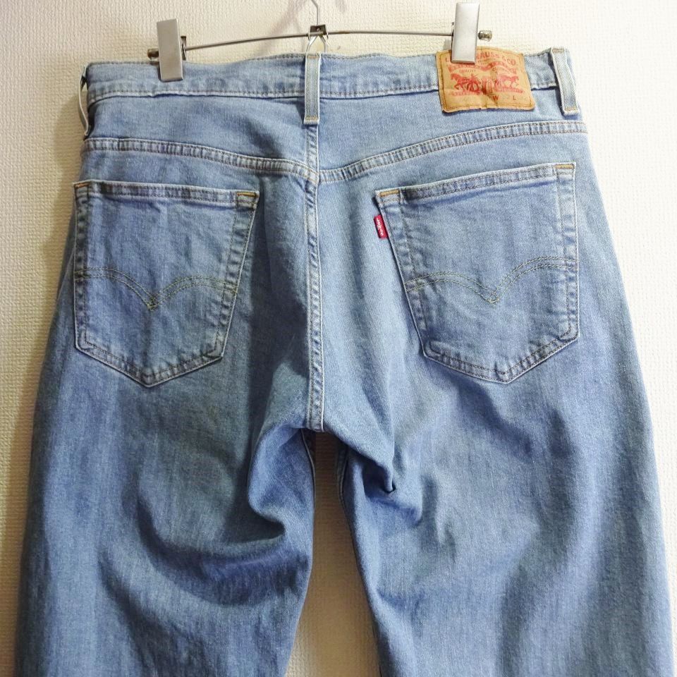 リーバイス 569 ルーズストレートデニム W 88 cm 強 ストレッチ 空色 Sz.32 Levi s