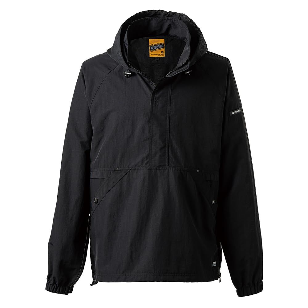 [ワークル] アイズフロンティア アイズ 2025年 秋冬 アノラック ナイロン パーカー カジュアル 長袖 通気性 UVカット 軽量 作業着 作業服 9019 (05.ブラック, M) [05.ブラック] [M]