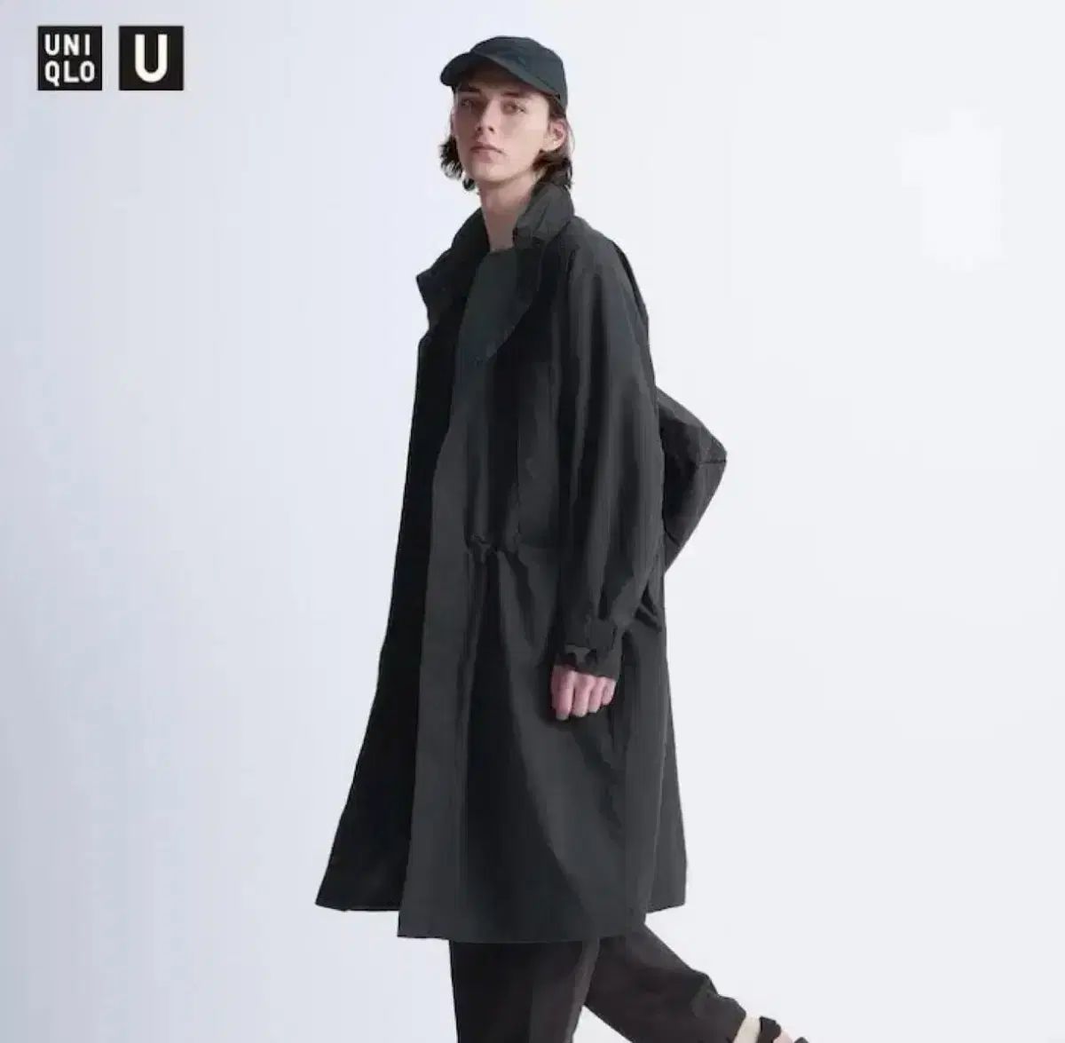 ショップ ユニクロ U ライトウェイト コート ブラック s ユニクロユー