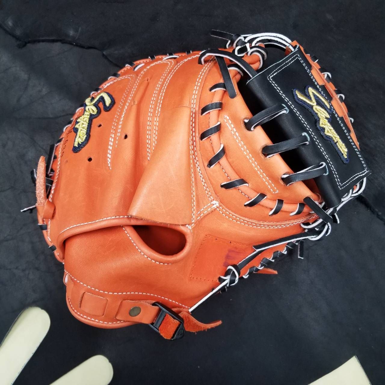 久保田スラッガー 軟式キャッチャーミットKSM-039 全紐交換アレンジ一品物