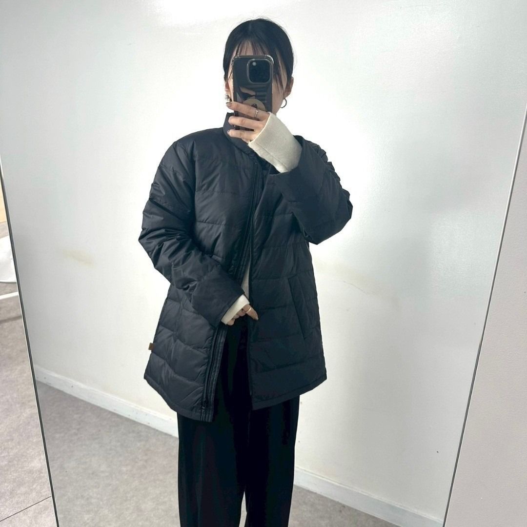 Crocodile】 新品 未使用 ロング ダウンジャケット ブラック 黒 軽量 