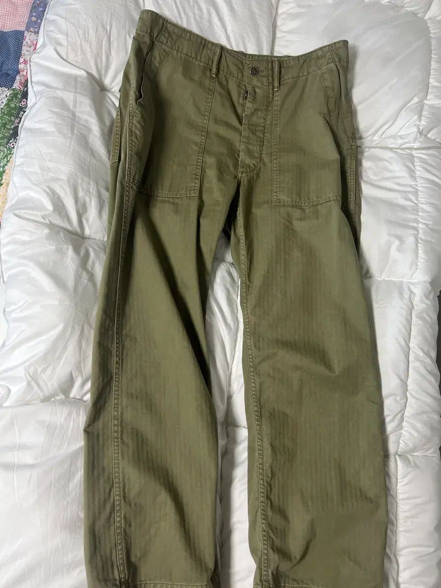 RRL ダブルアールエル ヘリンボーン ファティーグ パンツ 32 30 韓国 店舗