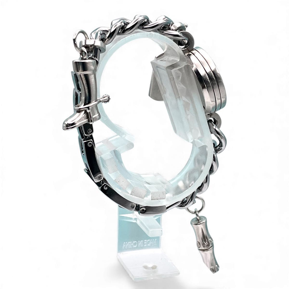 グッチ 107 レディース時計 チェーン バンブー Gフェイス バンド新品 稼動 グッチ 107 レディース時計 チェーン バンブー Gフェイス バンド新品 稼動