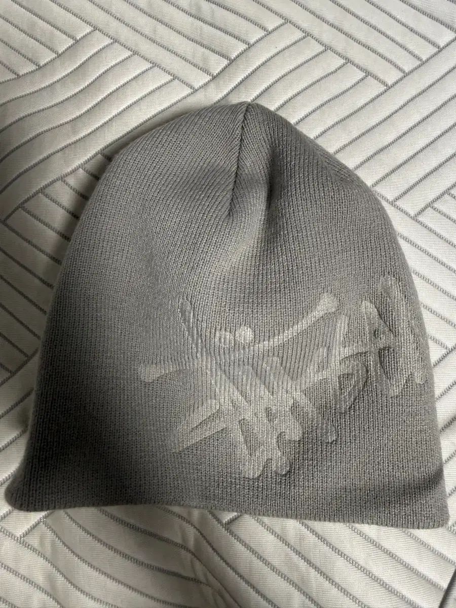 STUSSY ディボスド ストック ロゴ ビーニー シルバー