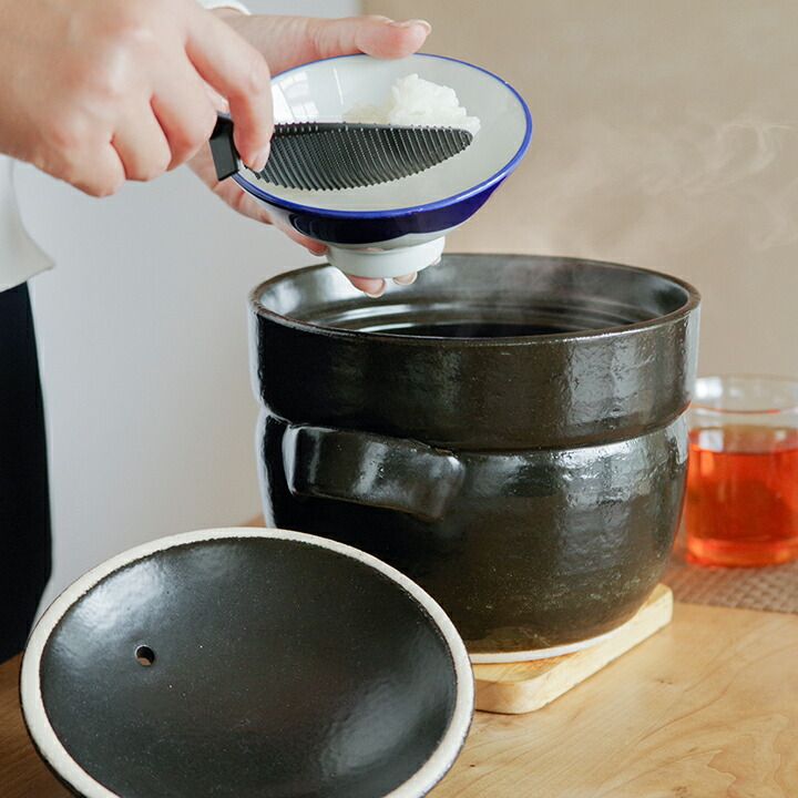 土鍋 ご飯 BANKOの ごはん鍋 二重蓋 4合 トウジキトンヤ クッチーナ 3合 ごはん 土鍋ごはん 炊飯 お米 炊く エコ調理 直火 キッチン おしゃれ 萬古焼
