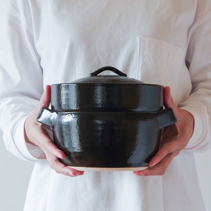  土鍋 ご飯 BANKOの ごはん鍋 二重蓋 4合 トウジキトンヤ クッチーナ 3合 ごはん 土鍋ごはん 炊飯 お米 炊く エコ調理 直火 キッチン おしゃれ 日本製 萬古焼 卓上用品 土鍋 鍋 グリル