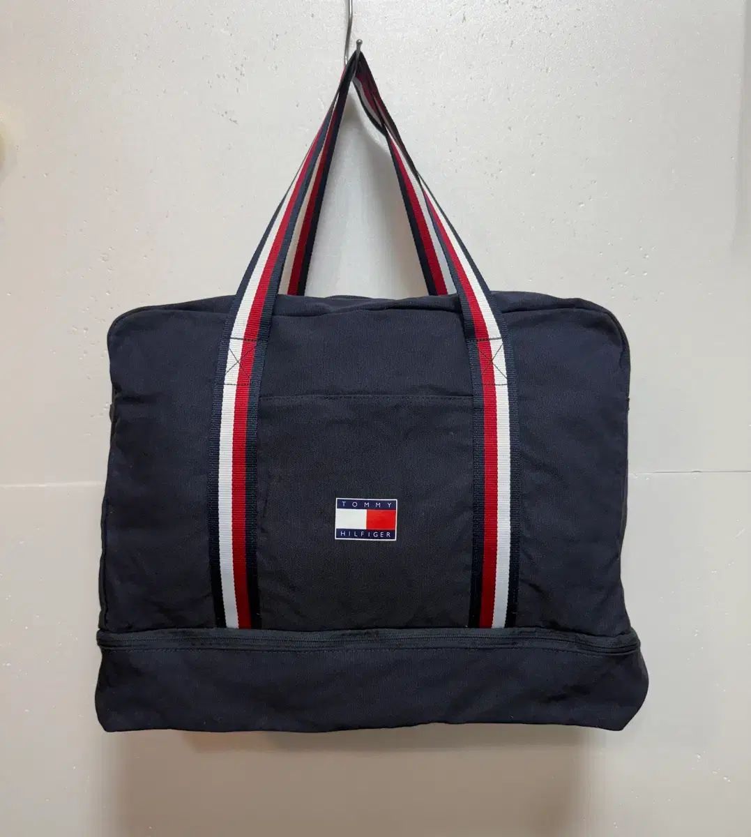 トミーヒルフィガー ネイビー ダッフルバッグ