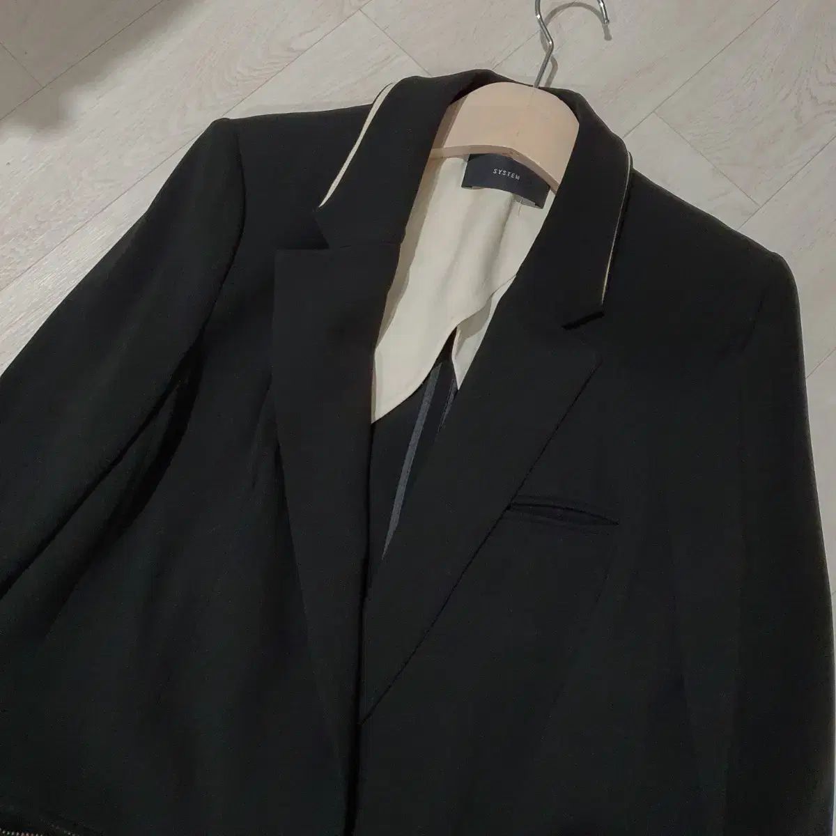 The HANDSOME SYSTEM ストレッチ ロングブレーザー ジャケット