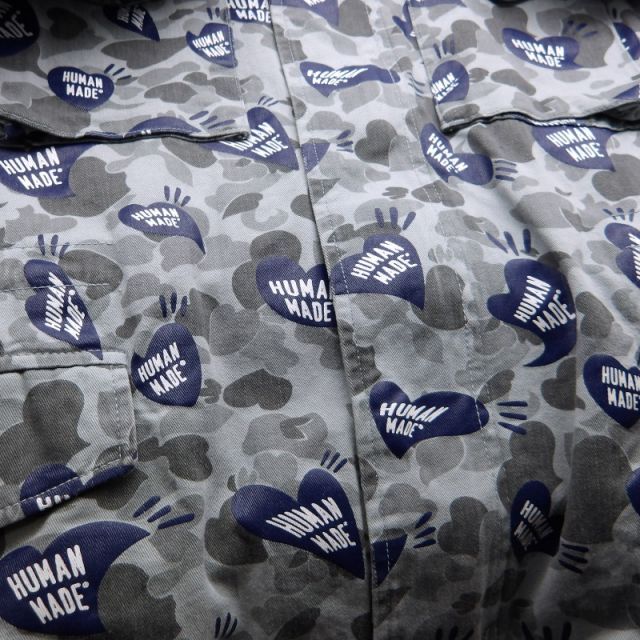HUMAN MADE M-65 HEART CAMO FIELD JACKET GRAY HM18JK008 ヒューマン