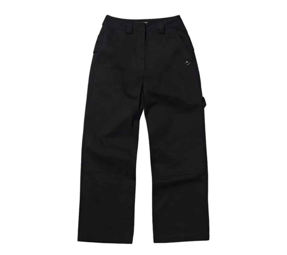 ミスチーフ エプロン ポケット ワークパンツ ブラック