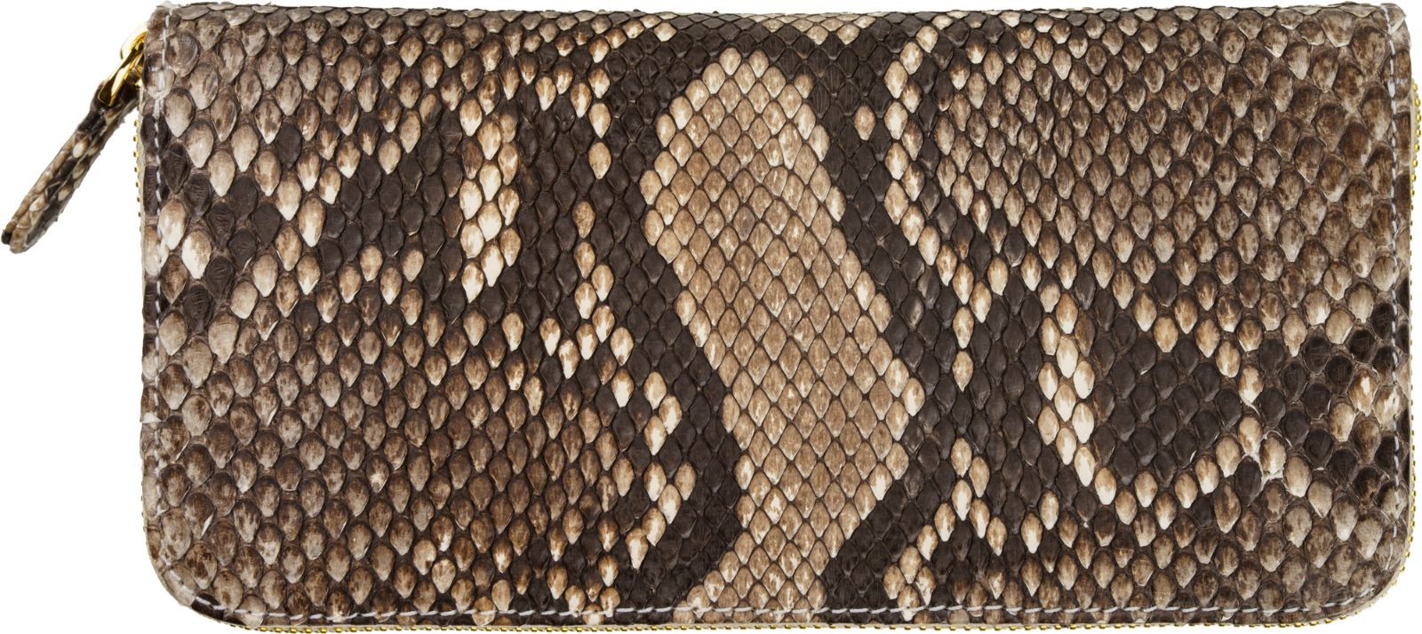 自然が生んだ金運の象徴を手元に｜ナチュラルパイソン一枚革ラウンドファスナー長財布
