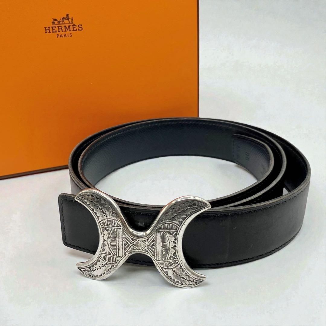 エルメス コンスタンス 90 ベルト トゥアレグ シルバー