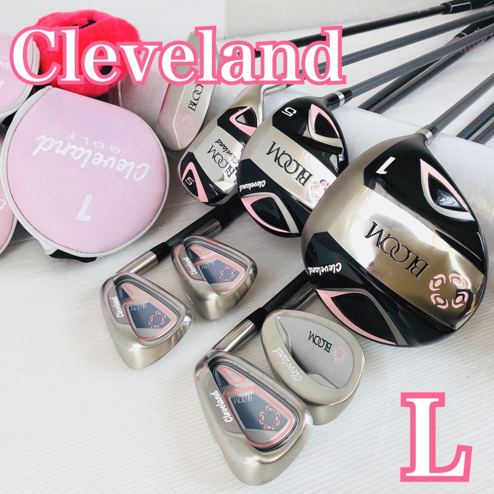 レディース Cleveland クリーブランド BLOOM ブルーム ゴルフ クラブ セット 入門 右利き パター付