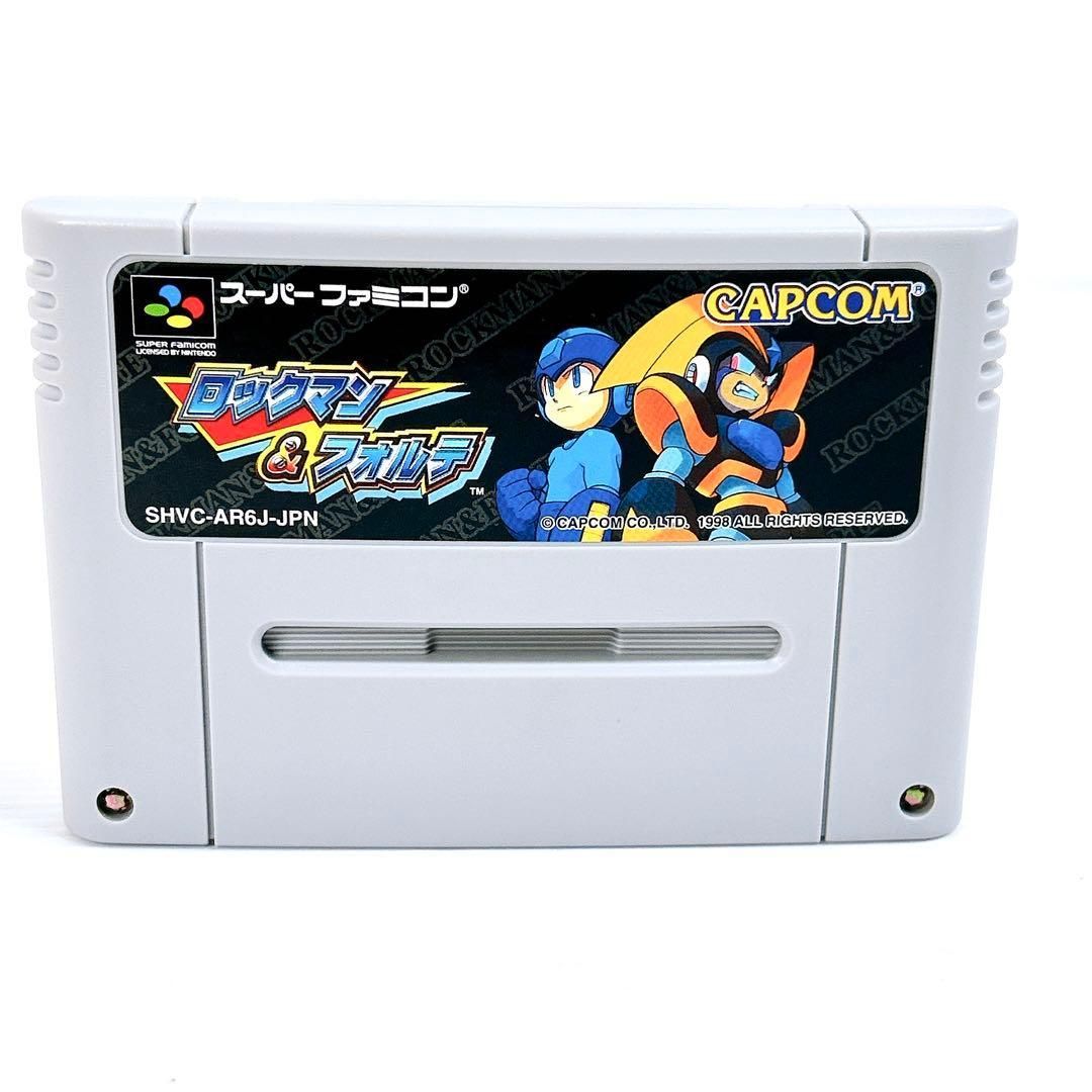  SFC ロックマン フォルテ 箱説ハガキ付 スーパーファミコン カセット ソフト ソフト スーパーファミコン