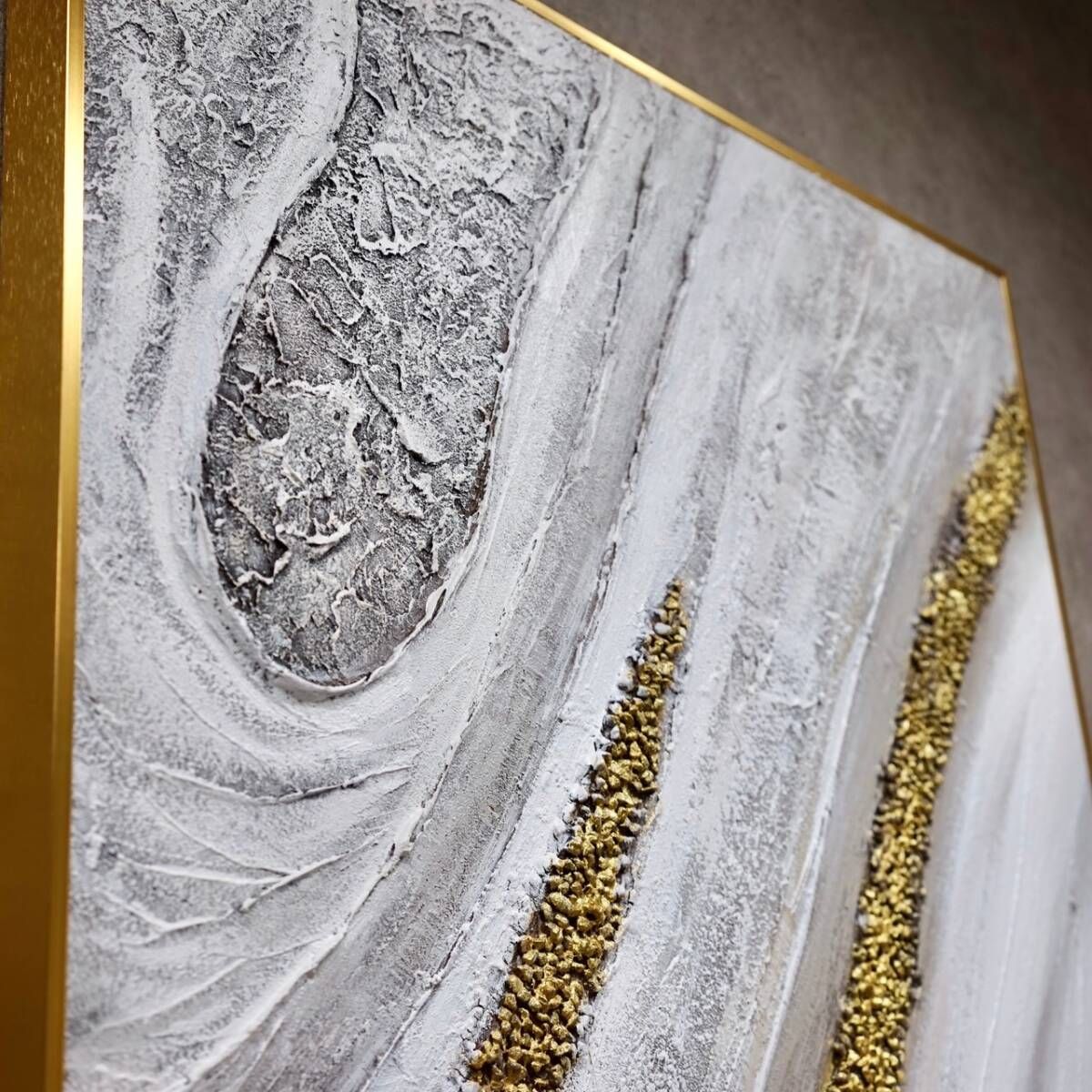 輸入品 油絵 抽象画 大型 100×70 壁掛け ハンドメイド アート 現代