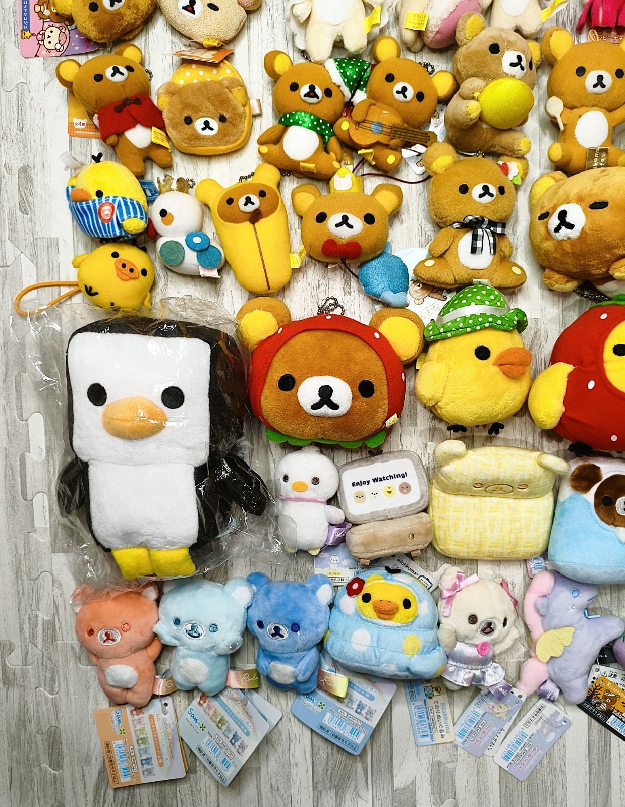 R007 リラックマ コリラックマ ペンギン キイロイトリ ぬいぐるみ