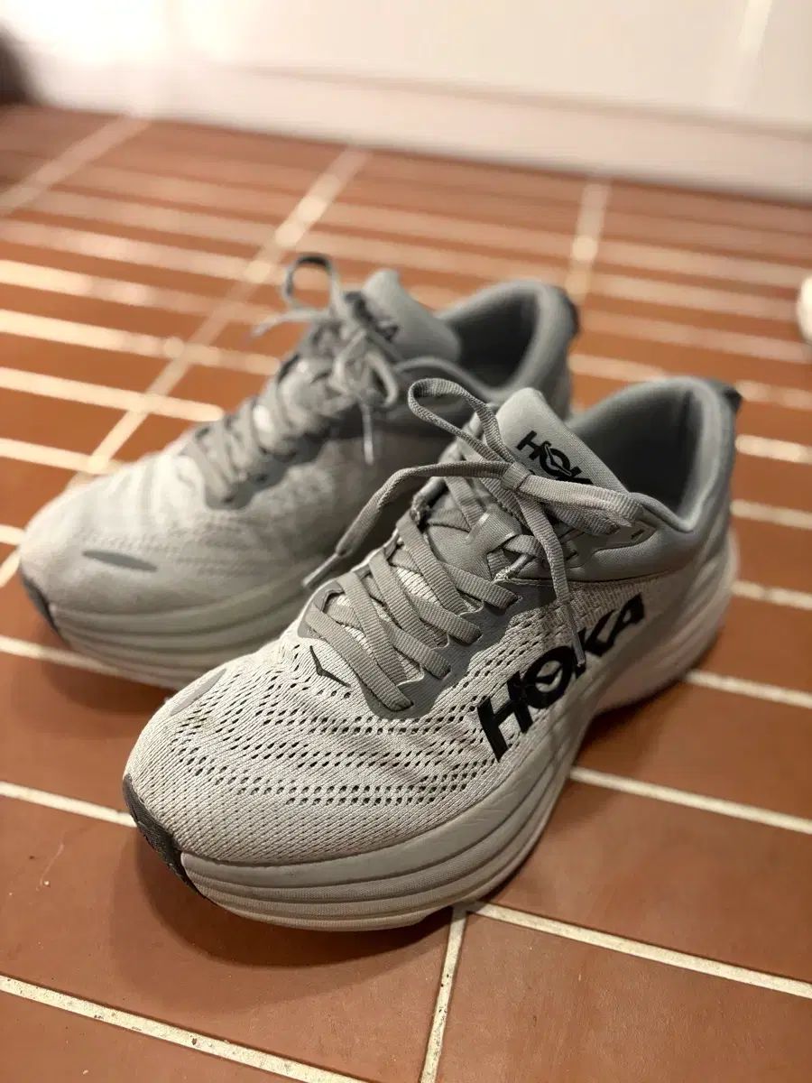 ホカオネオネ ボンダイ8 グレー 255