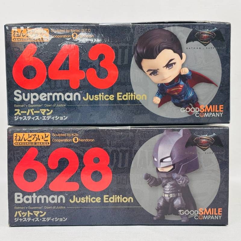 セット 未開封 ねんどろいど バットマン スーパーマン ジャスティス