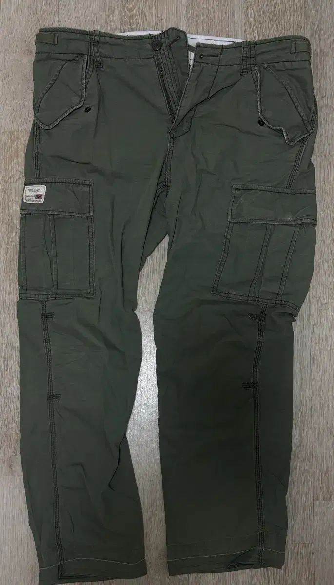 デニムアンドサプライ カーゴ ズボン オリーブ 34 32