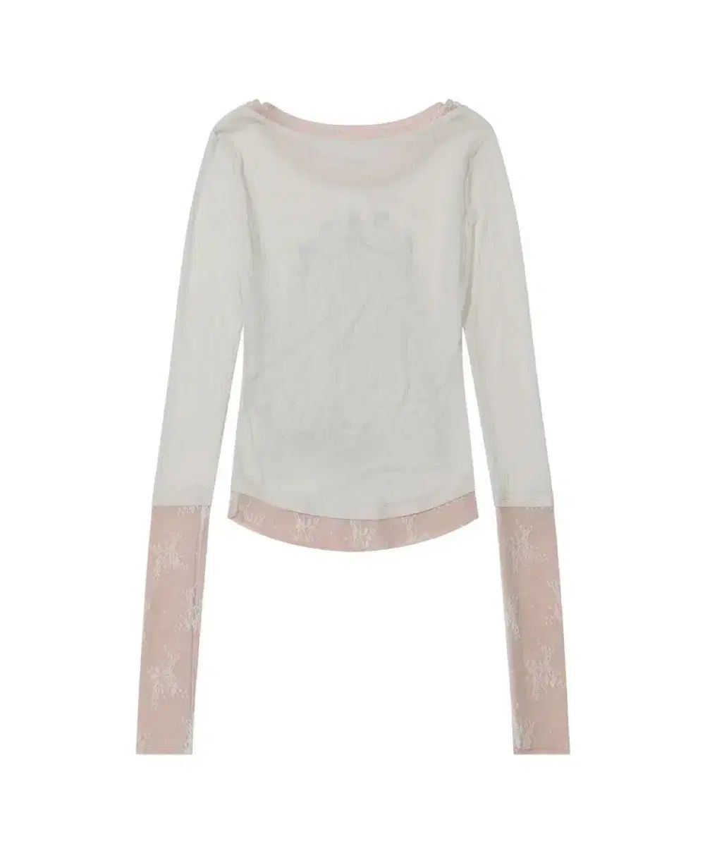 SCULPTOR Triple Lace Layered Tee Ivory - メルカリ