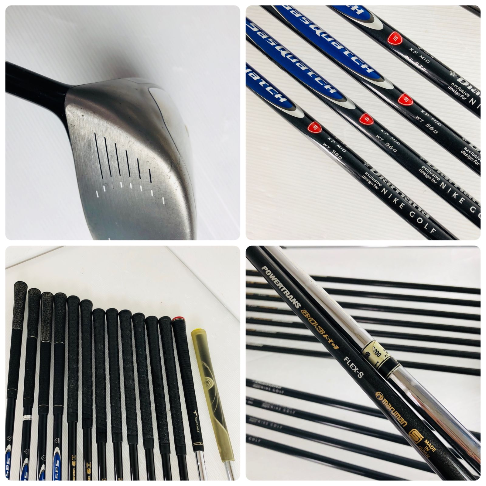 豪華 14本 NIKE ナイキ SQ サスクワッチ メンズ ゴルフ クラブ セット