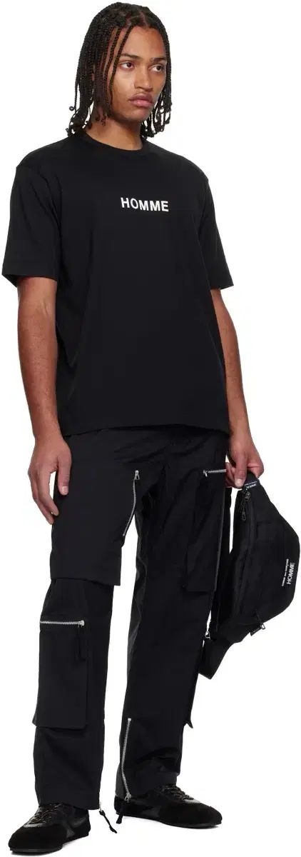 COMME des GARCONS オム トリプル レイヤー カーゴ パンツ 黒