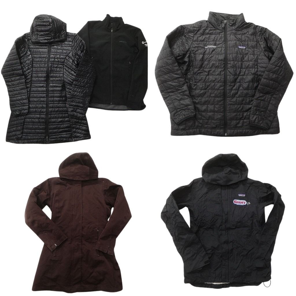 古着卸 パタゴニア ジャケット MIX セット レディース S M 2 XL フーディー 中綿 裏地フリース 古着 NC 8940