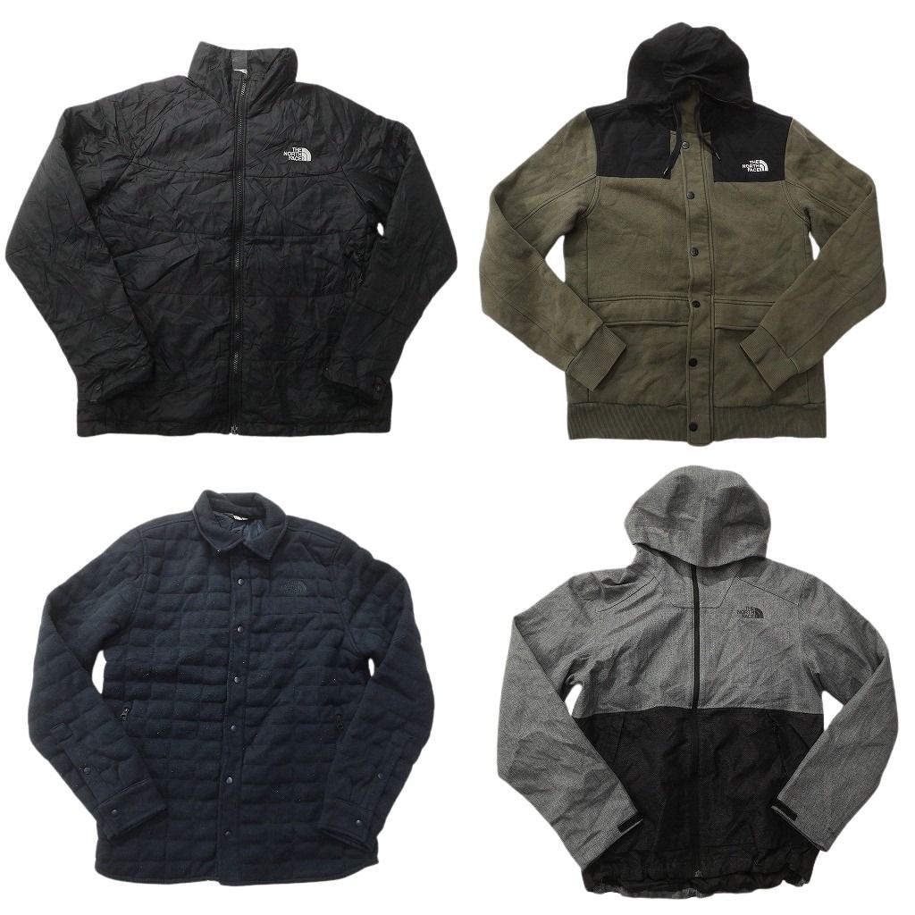 古着卸 ノースフェイス ヘビー ジャケット セット メンズ M L フーディー 襟付き 中綿 古着 NC 8938