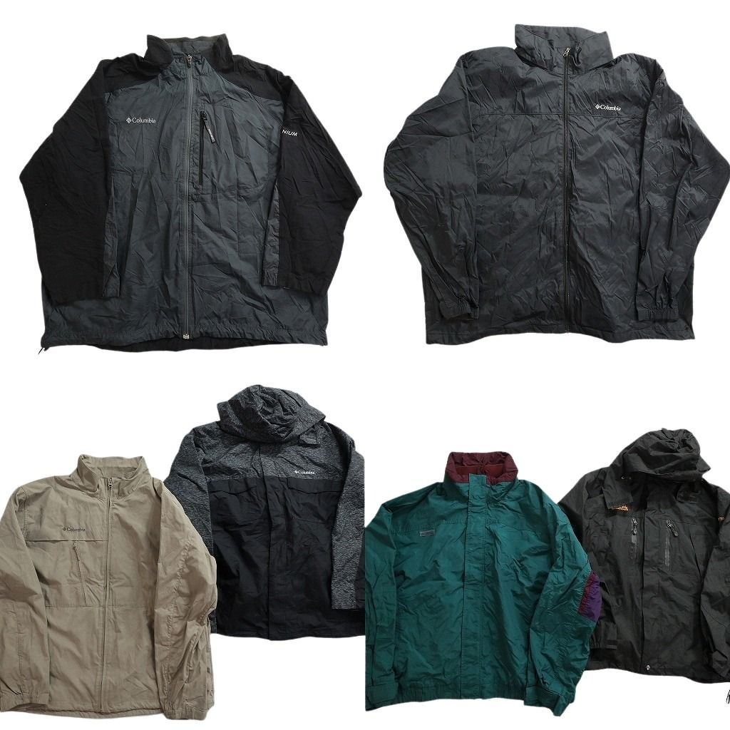 古着卸 まとめ売り コロンビア ライト ジャケット 6枚セット (メンズ