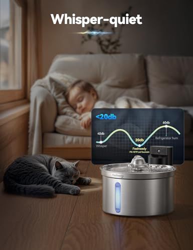 猫 給水器 コードレス充電式 自動 ステンレス製 ペット用ウォーターボウル 3段階水流モード センサー 間欠 連続 多層フィルター付き ワイヤレス 水飲み場 給水機 304ステンレス FN W 19 87315 daa