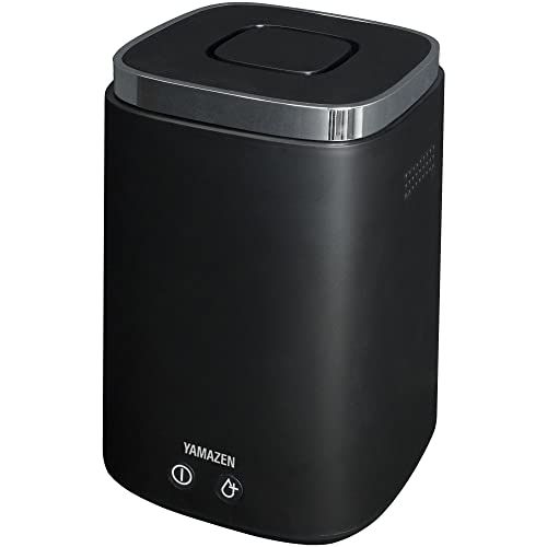 山善 加湿器 加熱式 スチーム式 上から給水 最大加湿 500 ml タンク容量 2.4 L 木造 8.5畳 プレハブ洋室 14畳 卓上 小型 寝室 ブラック KS-J 242 B 17 be 340 f