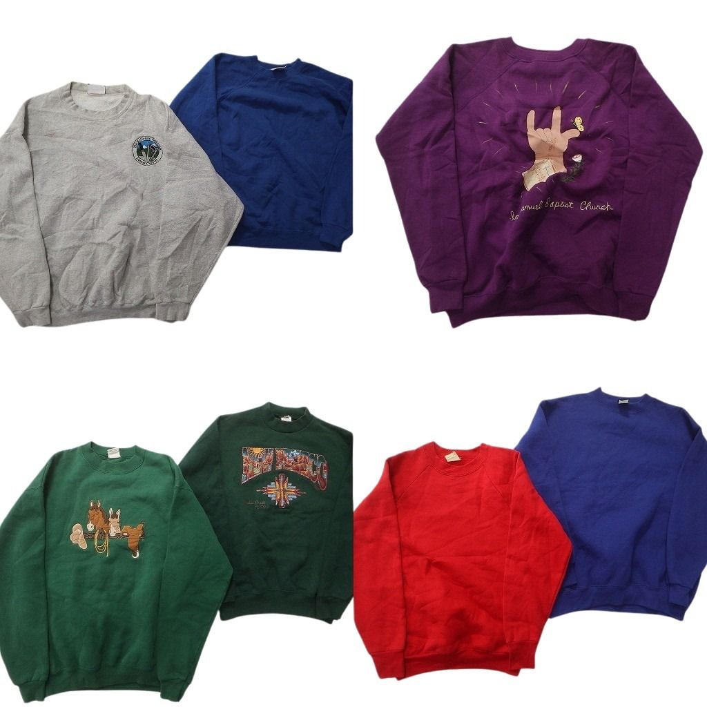 古着卸 まとめ売り USA製 スウェット 7枚セット (メンズ M /L ) LEE