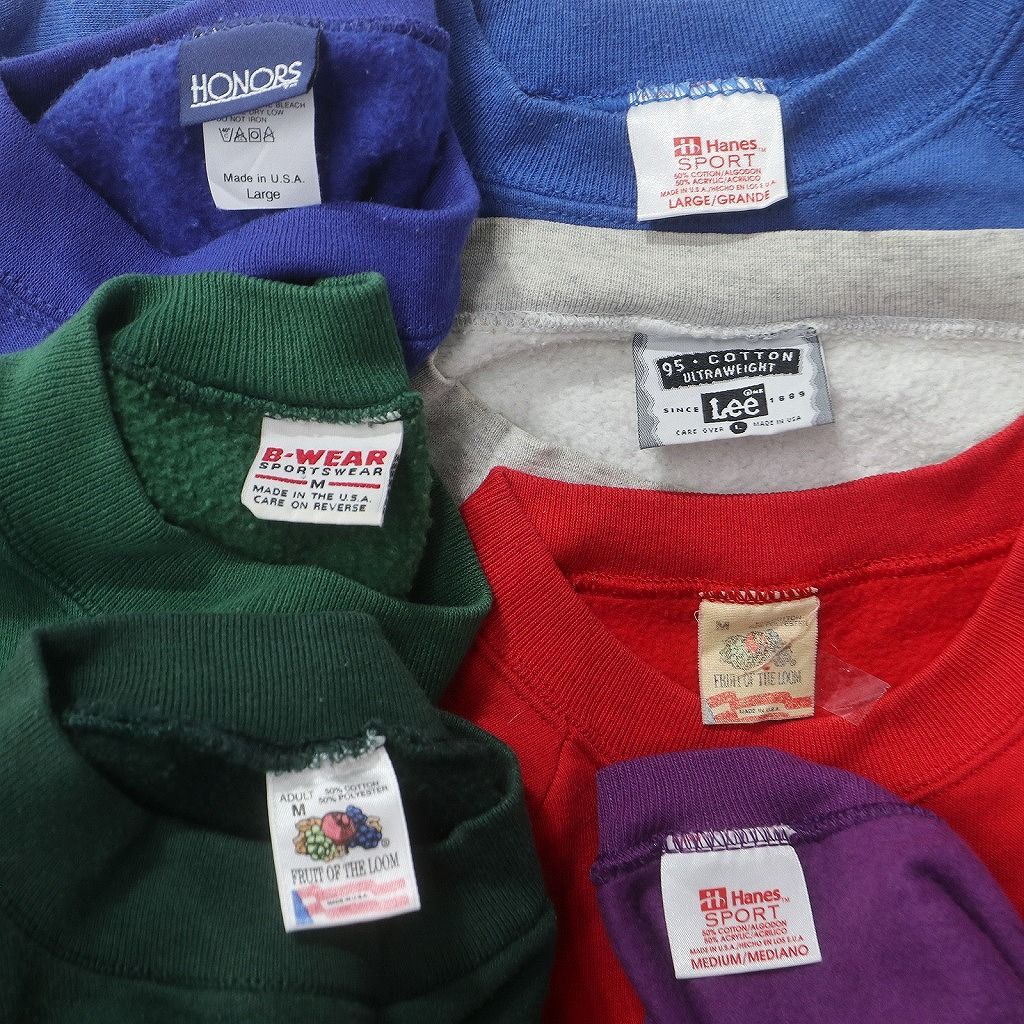 古着卸 まとめ売り USA製 スウェット 7枚セット (メンズ M /L ) LEE