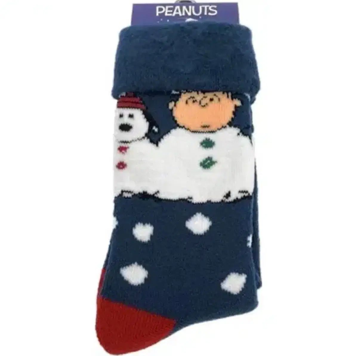 PEANUTS SNOOPY 成人 起毛 靴下