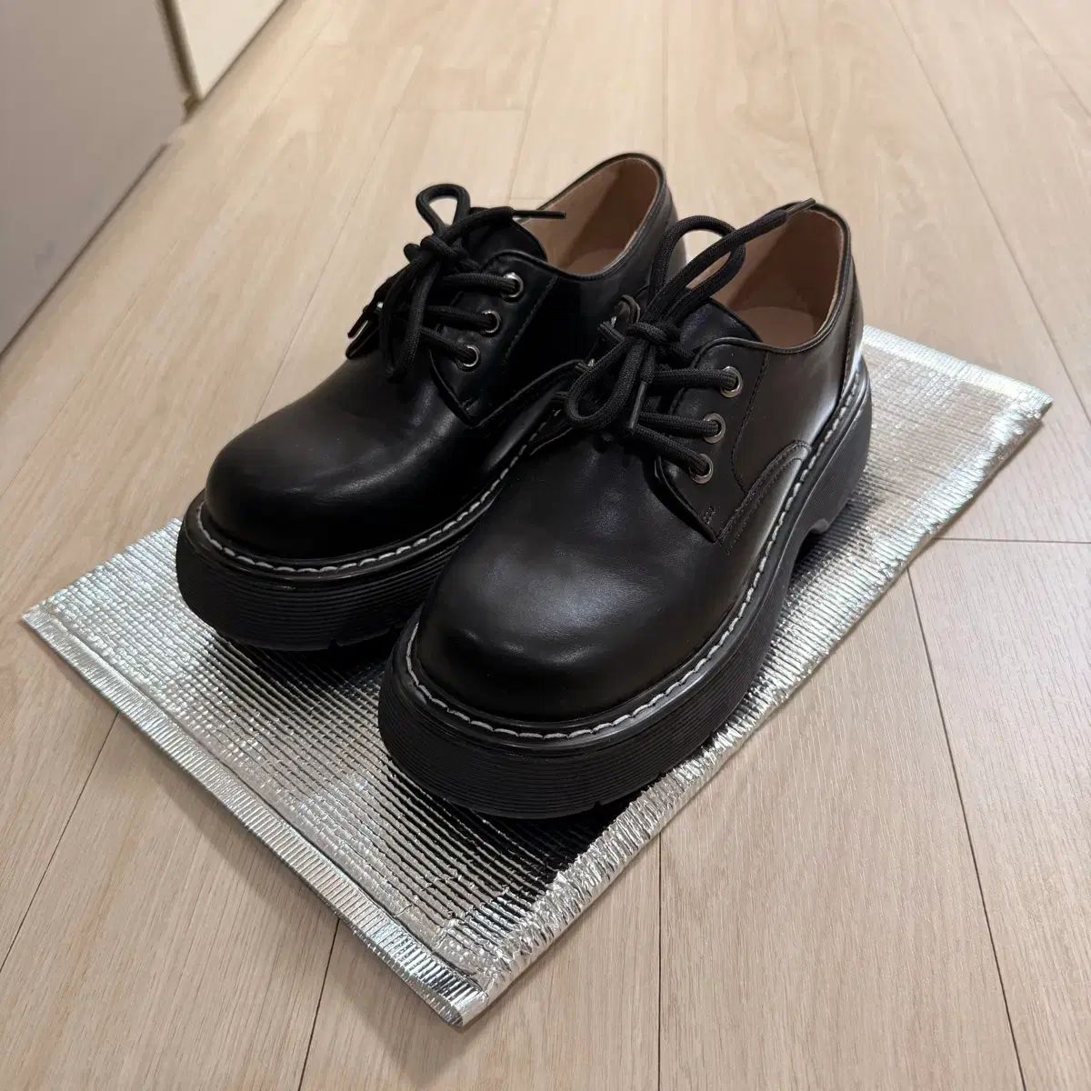 SALT AND ソルトアンドチョコレート ブラック ローファー 230