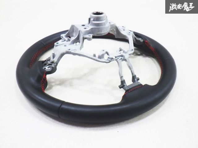 美品】トヨタ純正 ZN6 86 ハチロク 後期 レザー ステアリング ハンドル