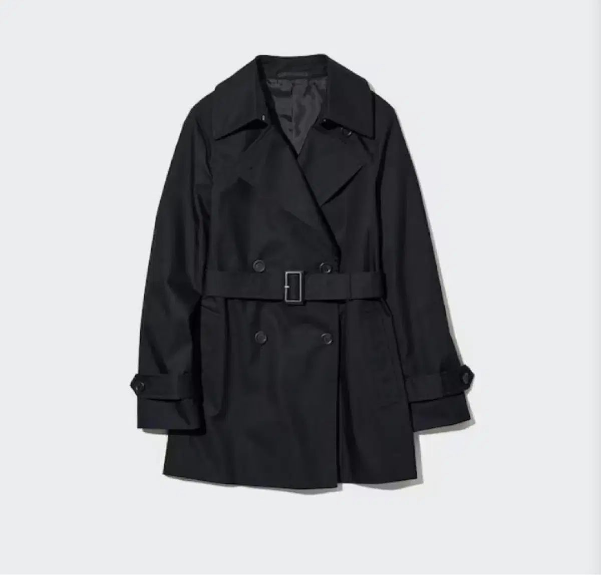 ユニクロ ジャパン 日本 ショートトレンチコート ブラック