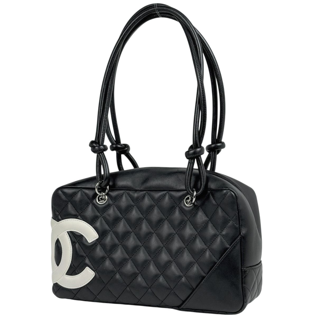 【m4】✨超美品✨シャネル　カンボンライン マトラッセ ブラック CAMBON シャネル カンボンライン マトラッセ ラウンドファスナー長財布